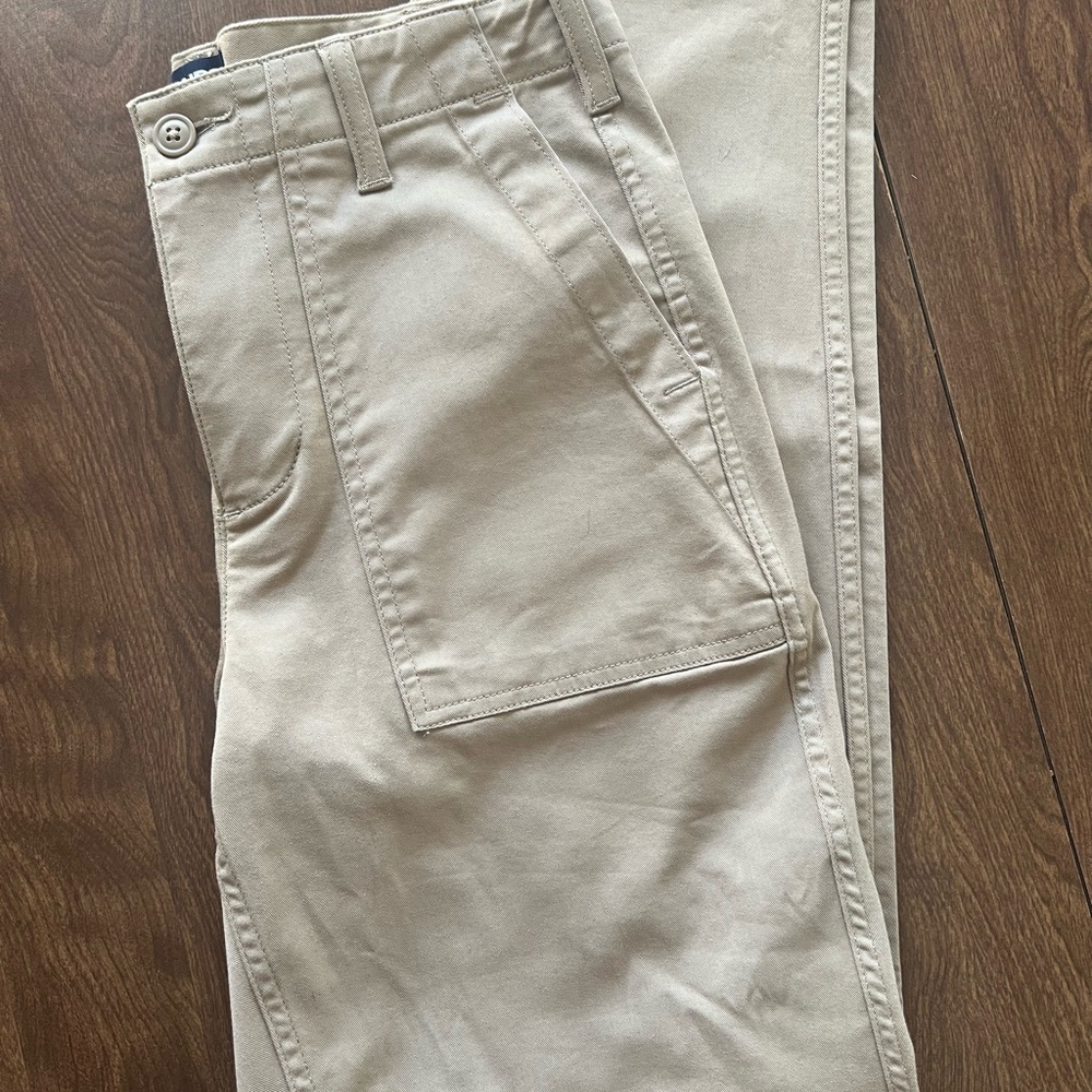 Lands' End Women's Straight Leg Pants in Tan